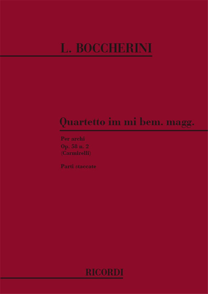 Quartetti Per Archi Op. 58: N. 2 In Mi Bem.